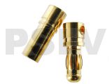 Q-C-0018  Quantum Φ3.5 mm Gold Plated Bullet Connectors  